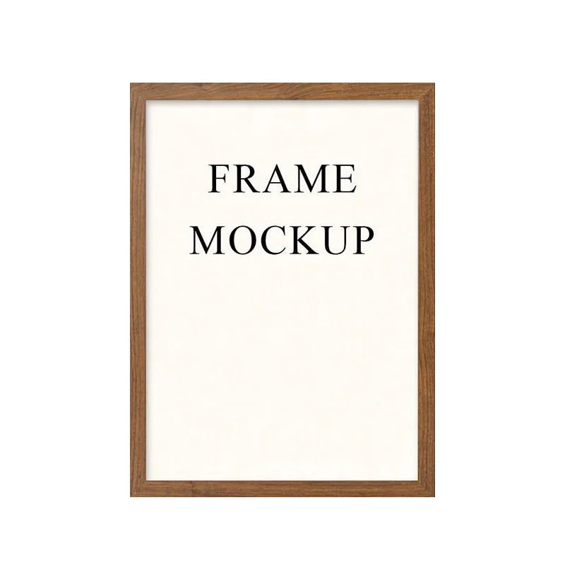 Vintage Wooden Wall Frame for Home, Kitchen, or Café Decor