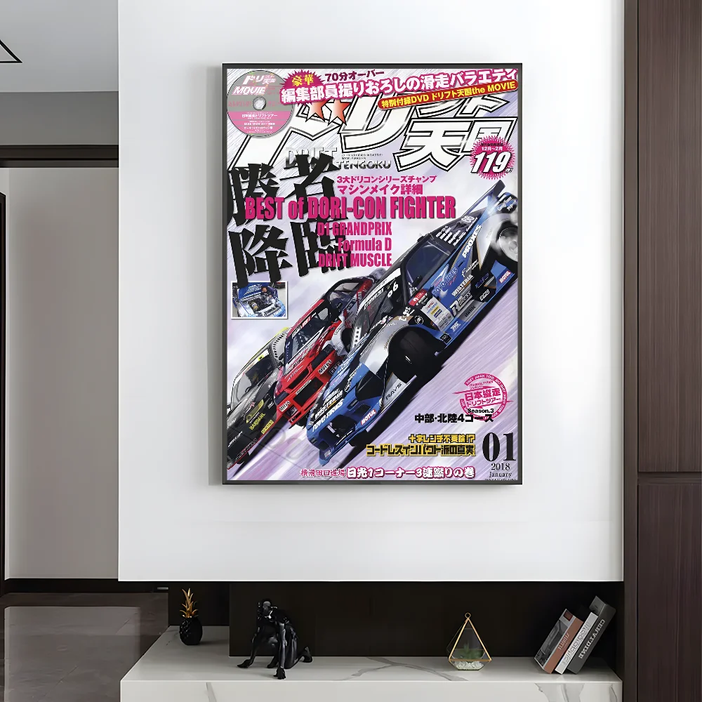 80S Japanese Cars GTR JDM Racing Magazine Posters