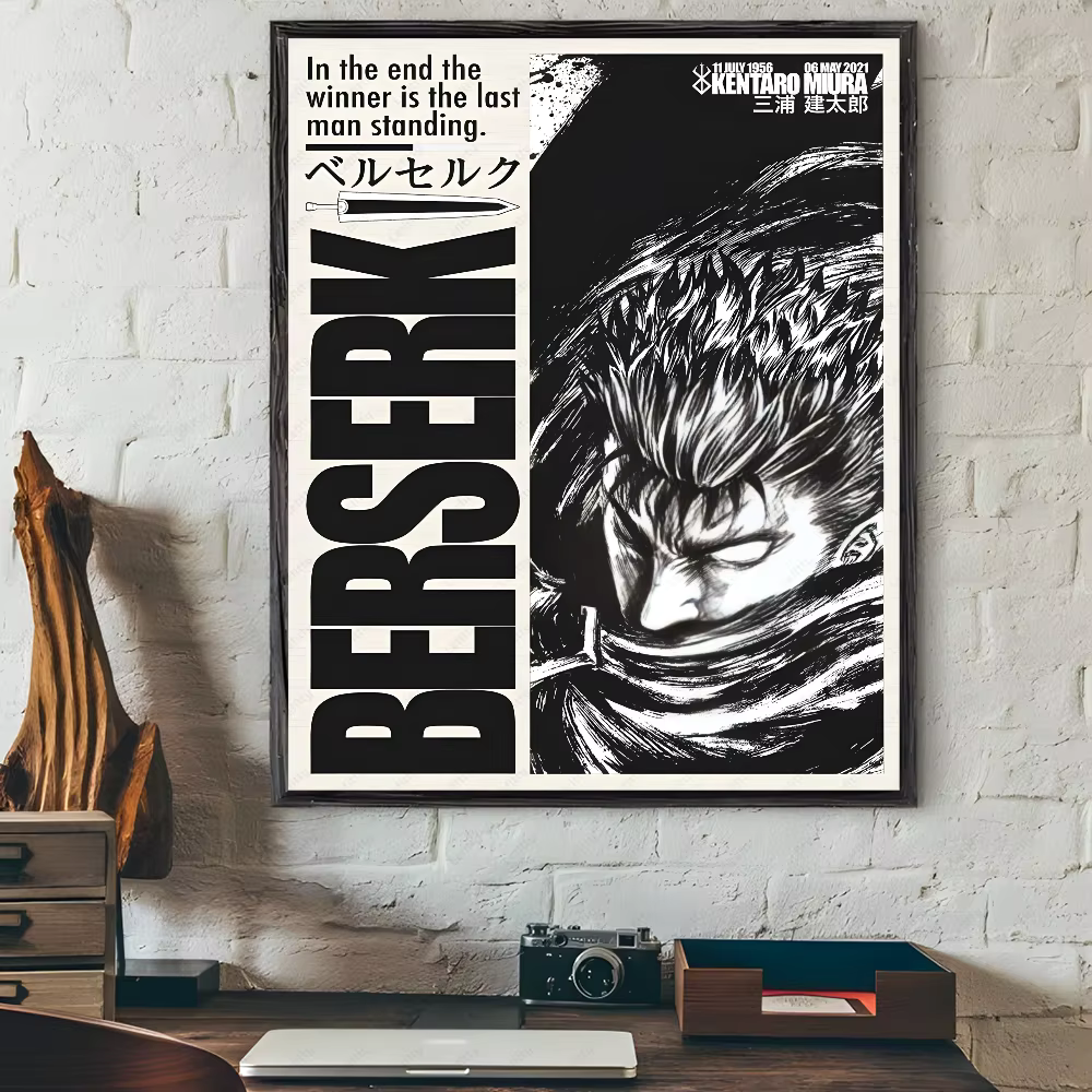 Anime Berserk Poster Japanese Manga Wall Art V2