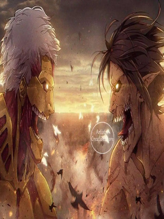 Attack on Titan Canvas Poster, design 2