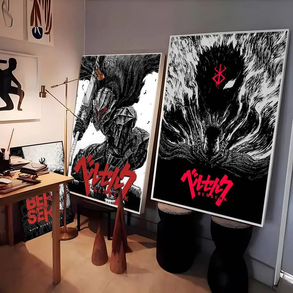 Anime Berserk Poster Japanese Manga Wall Art v3
