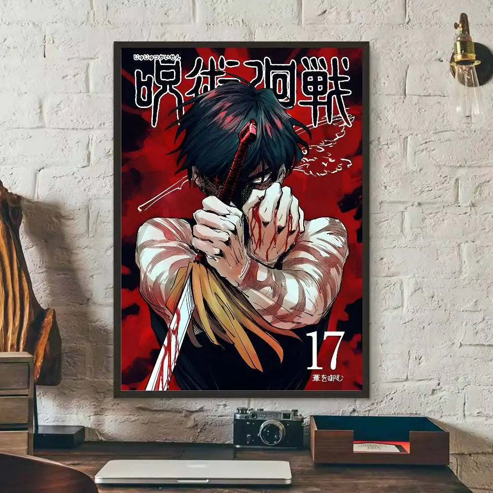 Kaisen Fushiguro Toji Anime Poster – Sticker