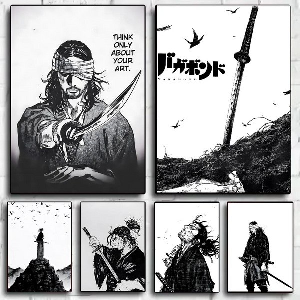 Vagabond Manga Canvas Wall Art Home Décor