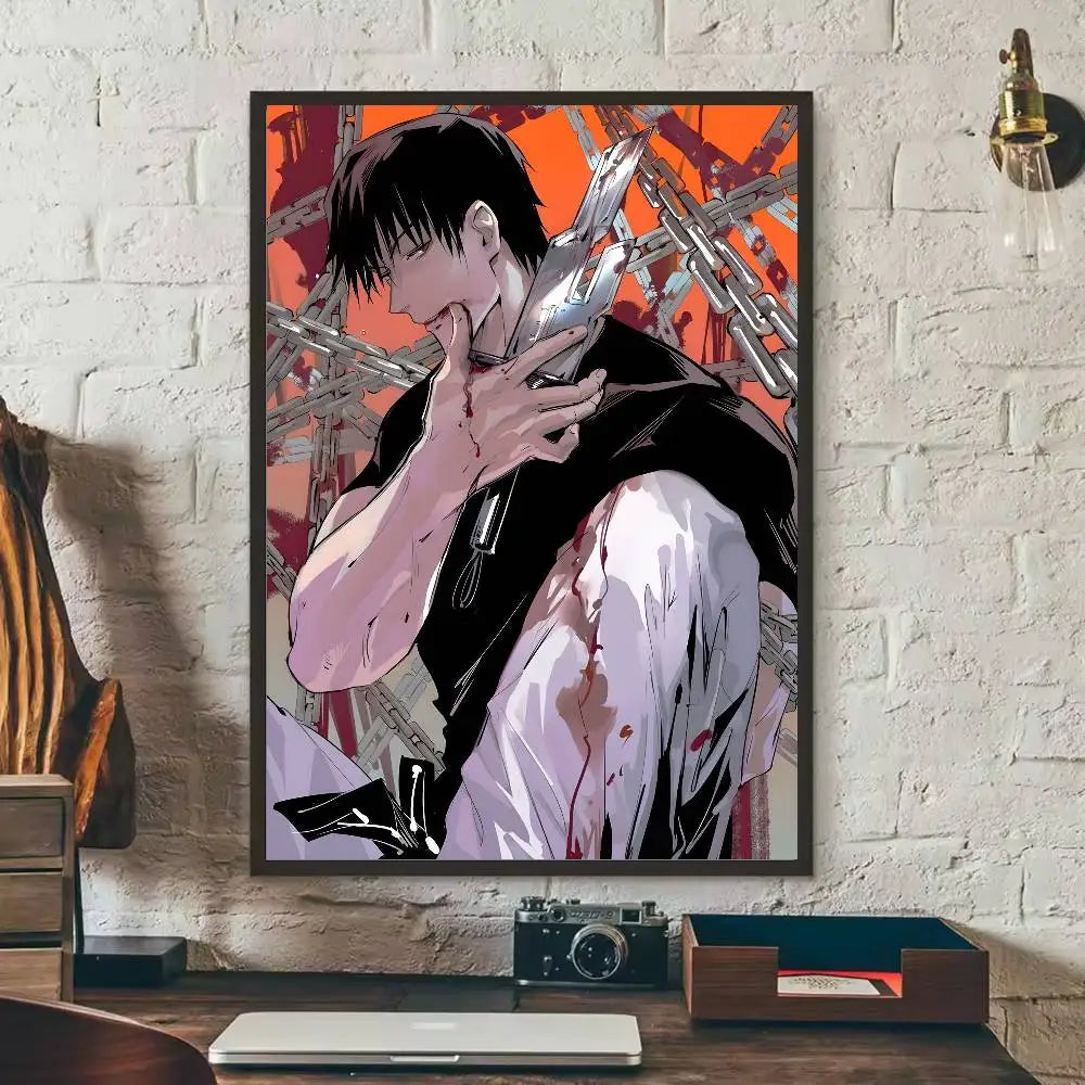 Kaisen Fushiguro Toji Anime Poster – Sticker