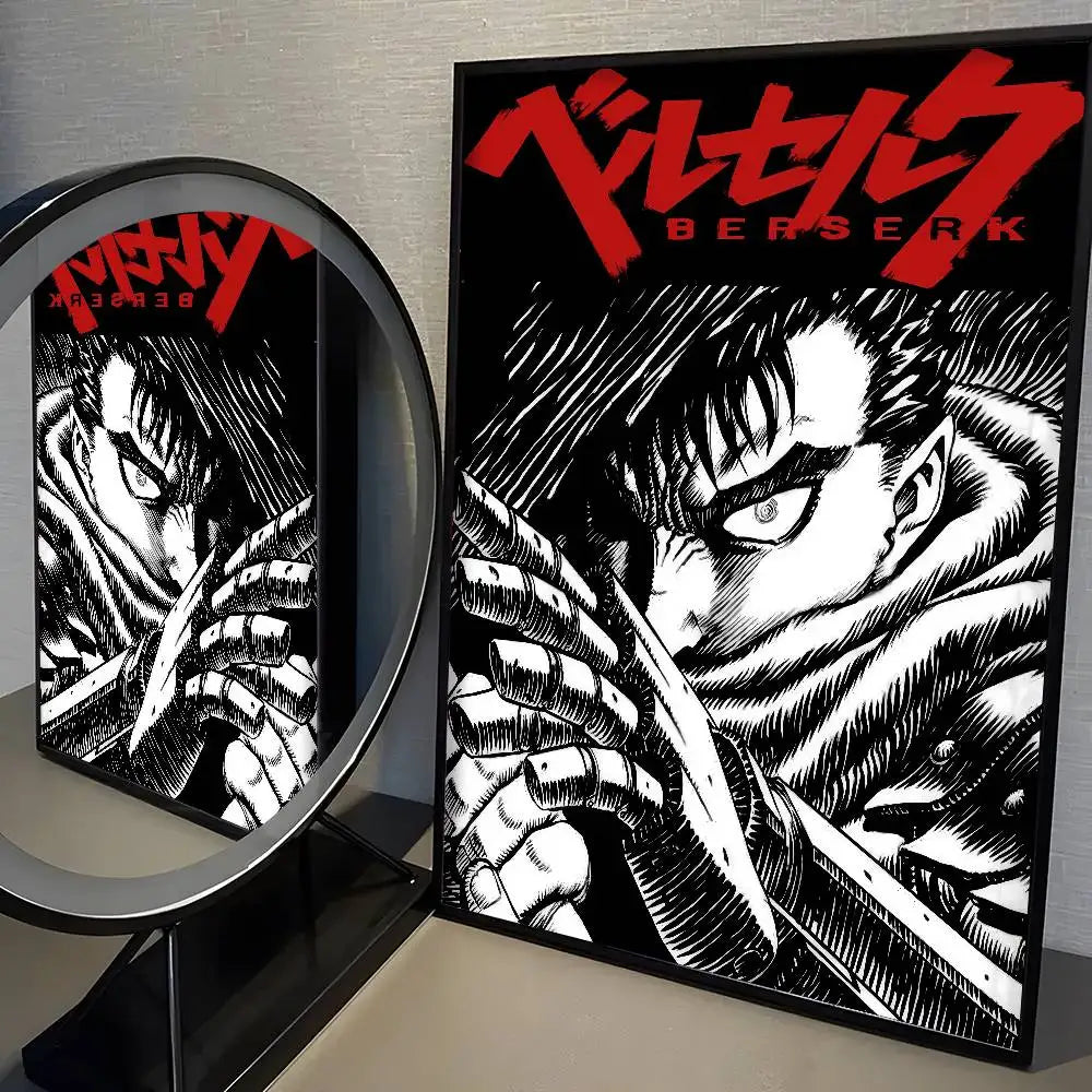 Anime Berserk Poster Japanese Manga Wall Art v3