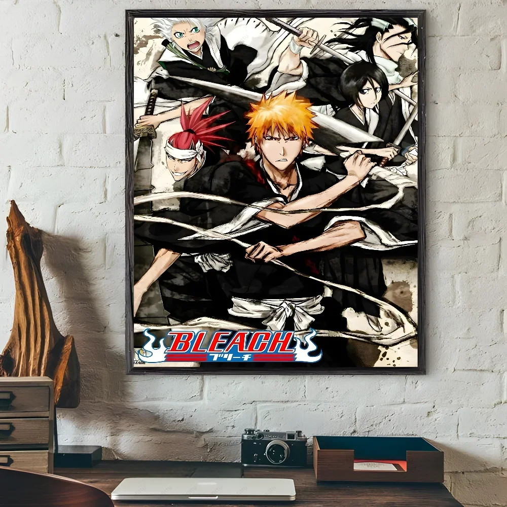 Black and White Bleach Anime Poster