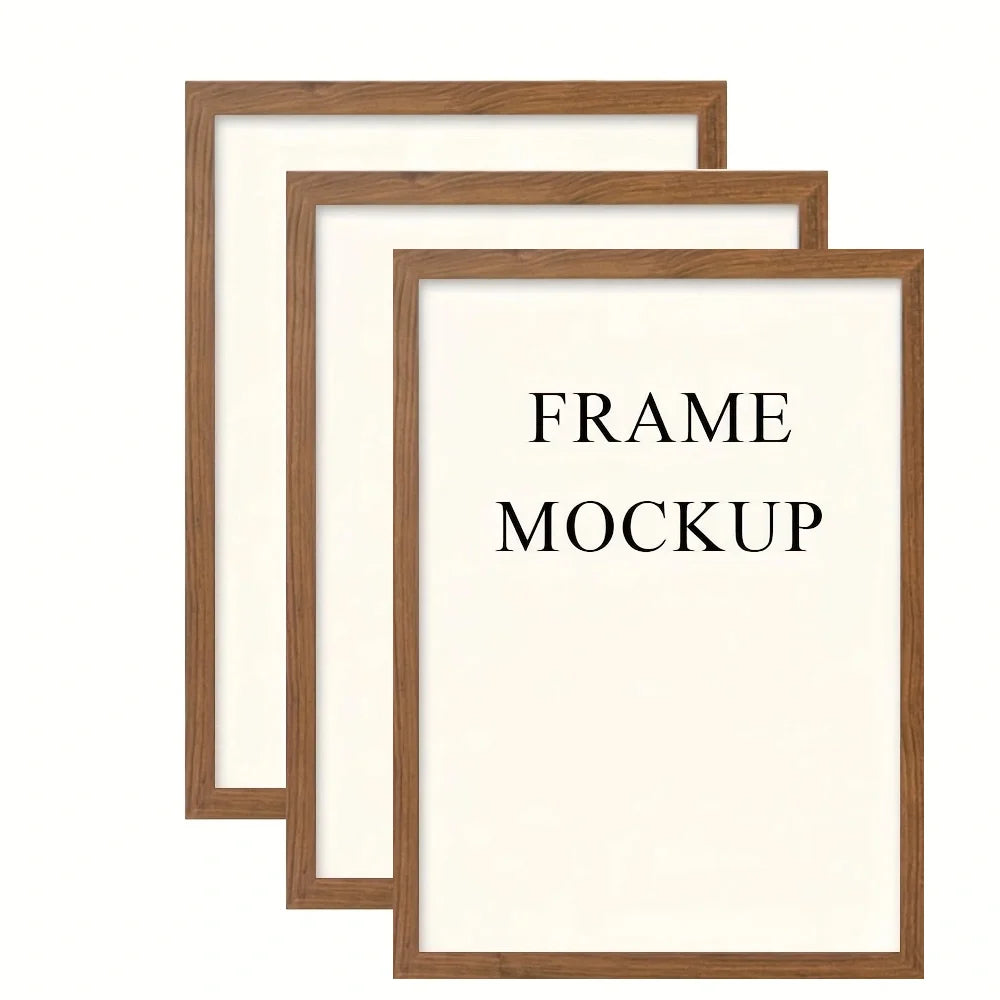 Vintage Wooden Wall Frame for Home, Kitchen, or Café Decor