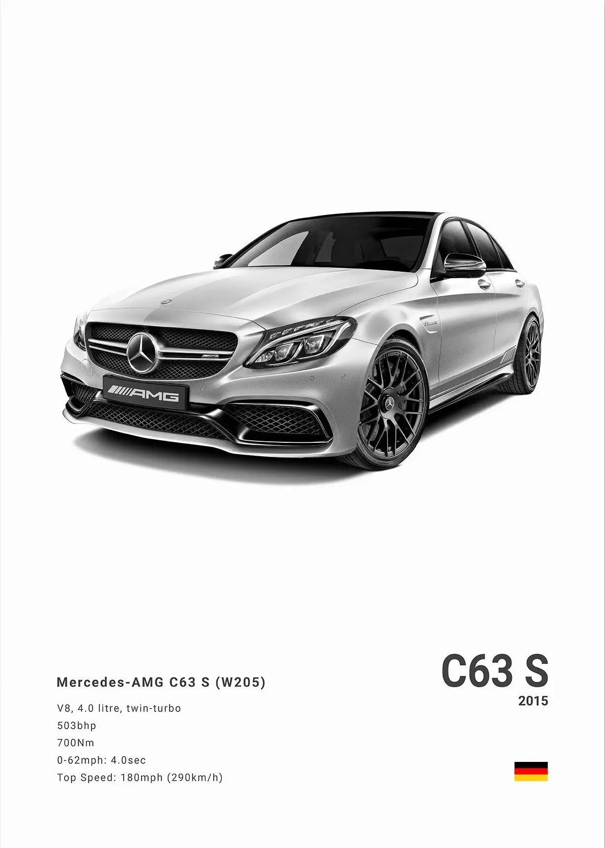 Minimalist Mercedes-Benz Poster