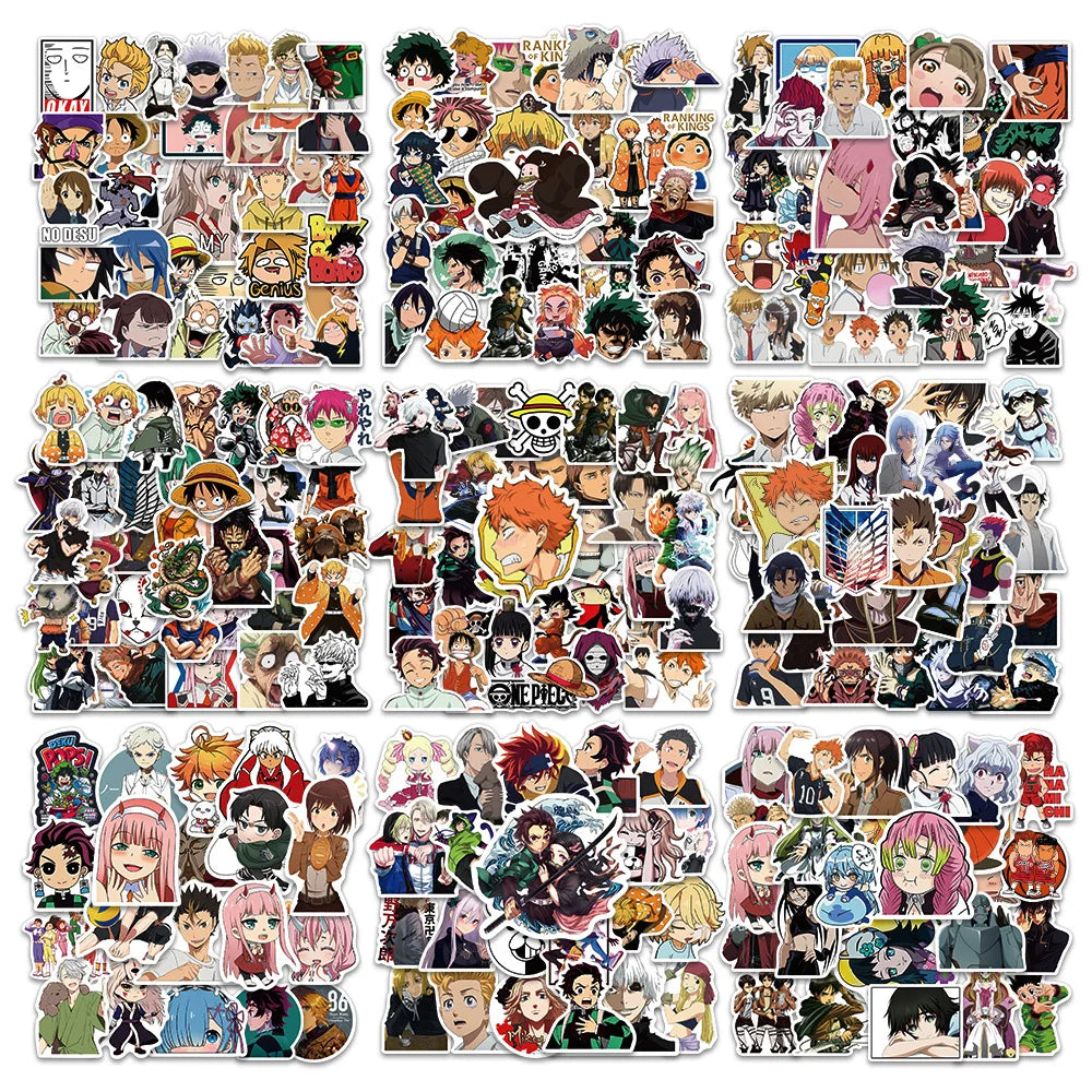 300pcs Anime Sticker Pack