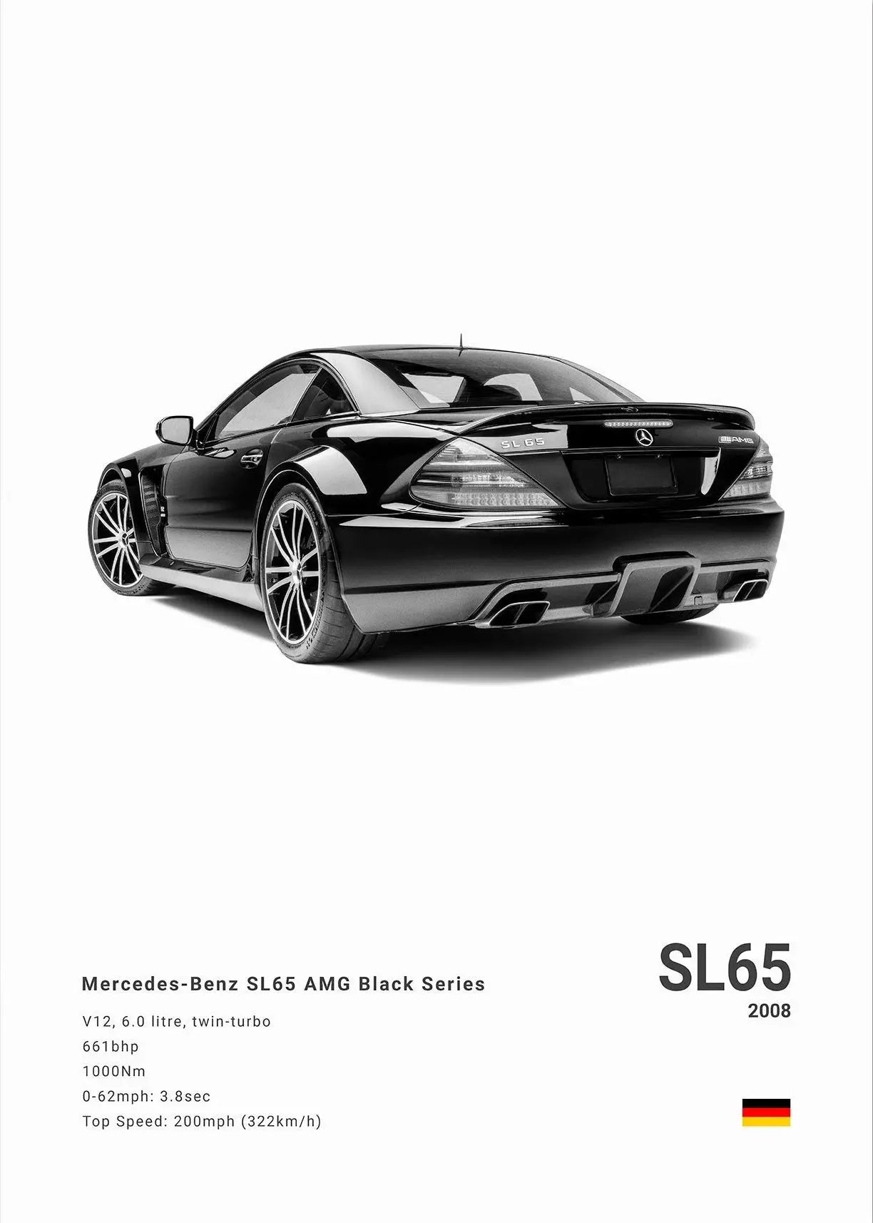 Minimalist Mercedes-Benz Poster