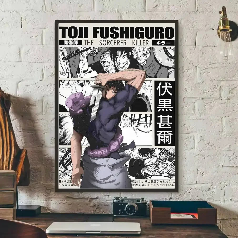Kaisen Fushiguro Toji Anime Poster – Sticker