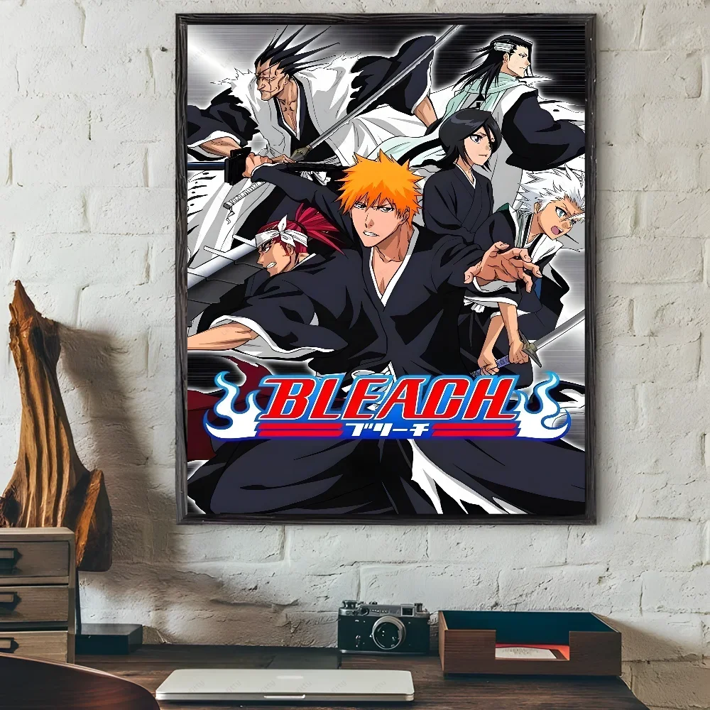 Black and White Bleach Anime Poster