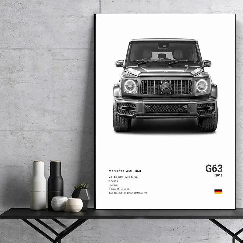 Minimalist Mercedes-Benz Poster