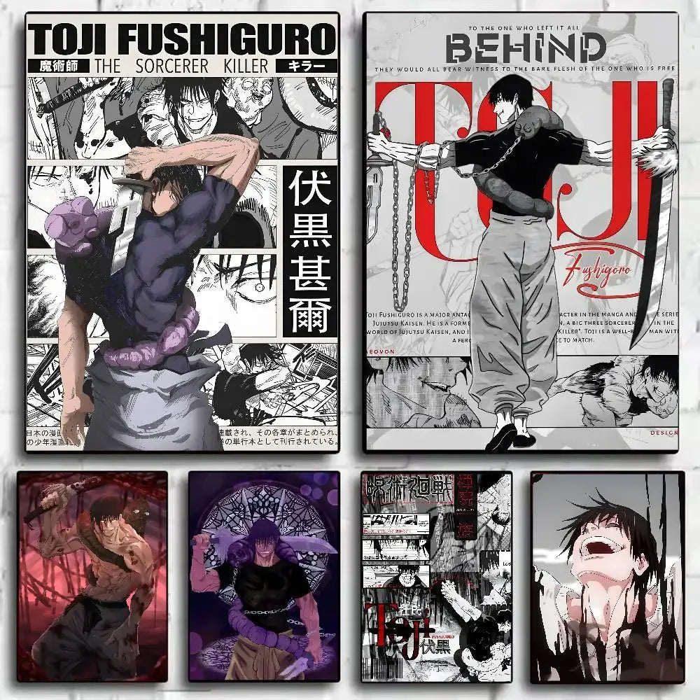 Kaisen Fushiguro Toji Anime Poster – Sticker
