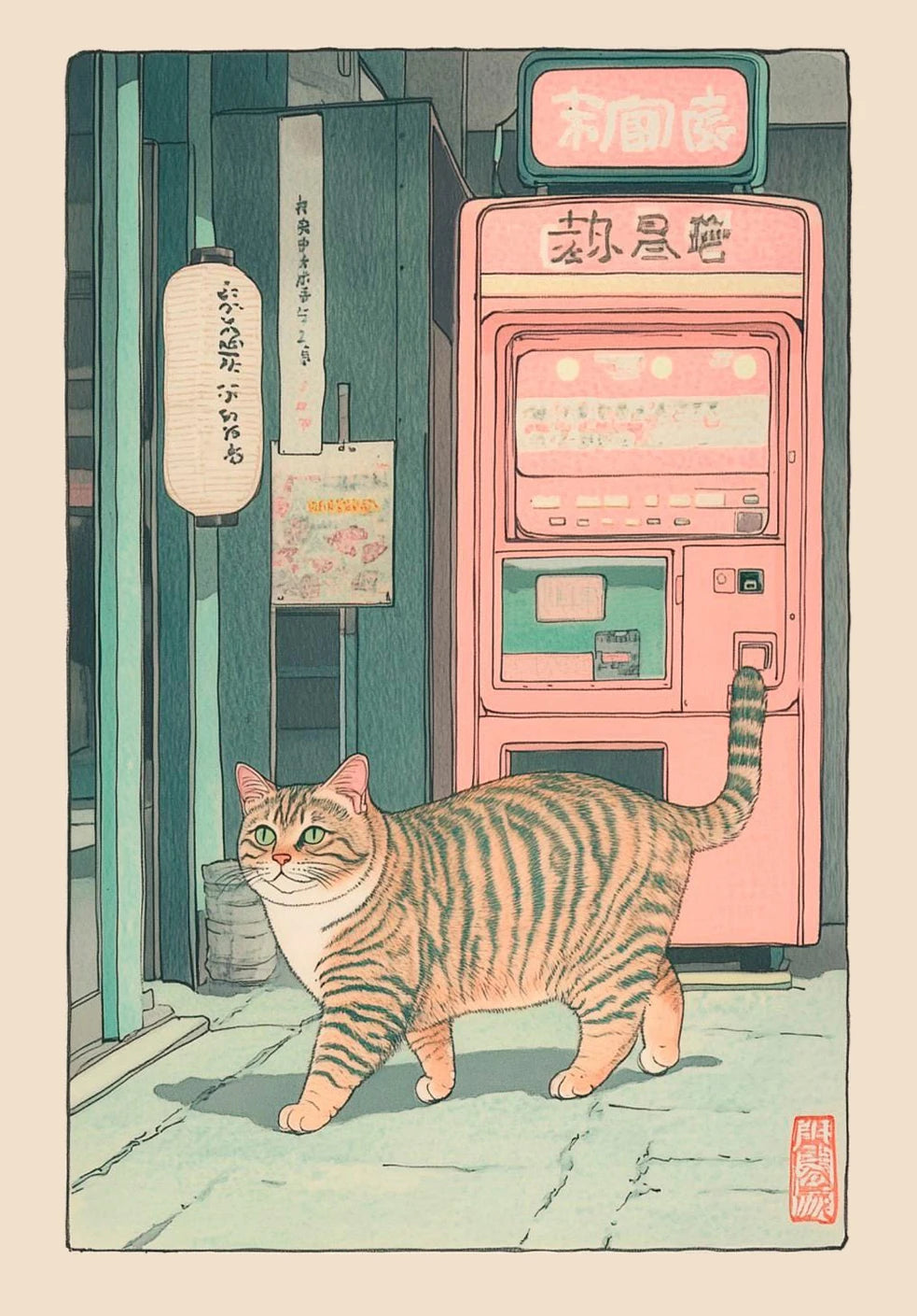 Japanese Cat Aesthetic Home Decor