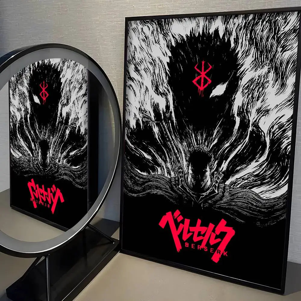 Anime Berserk Poster Japanese Manga Wall Art v3