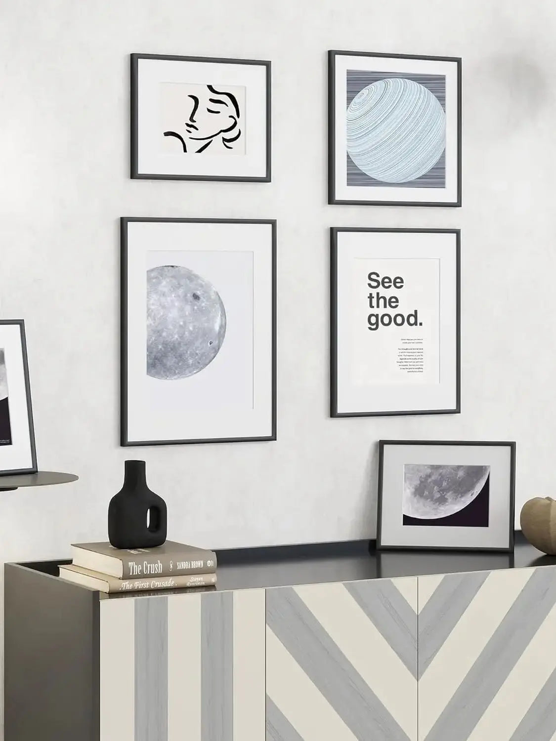 Modern Black Aluminum Photo Frame