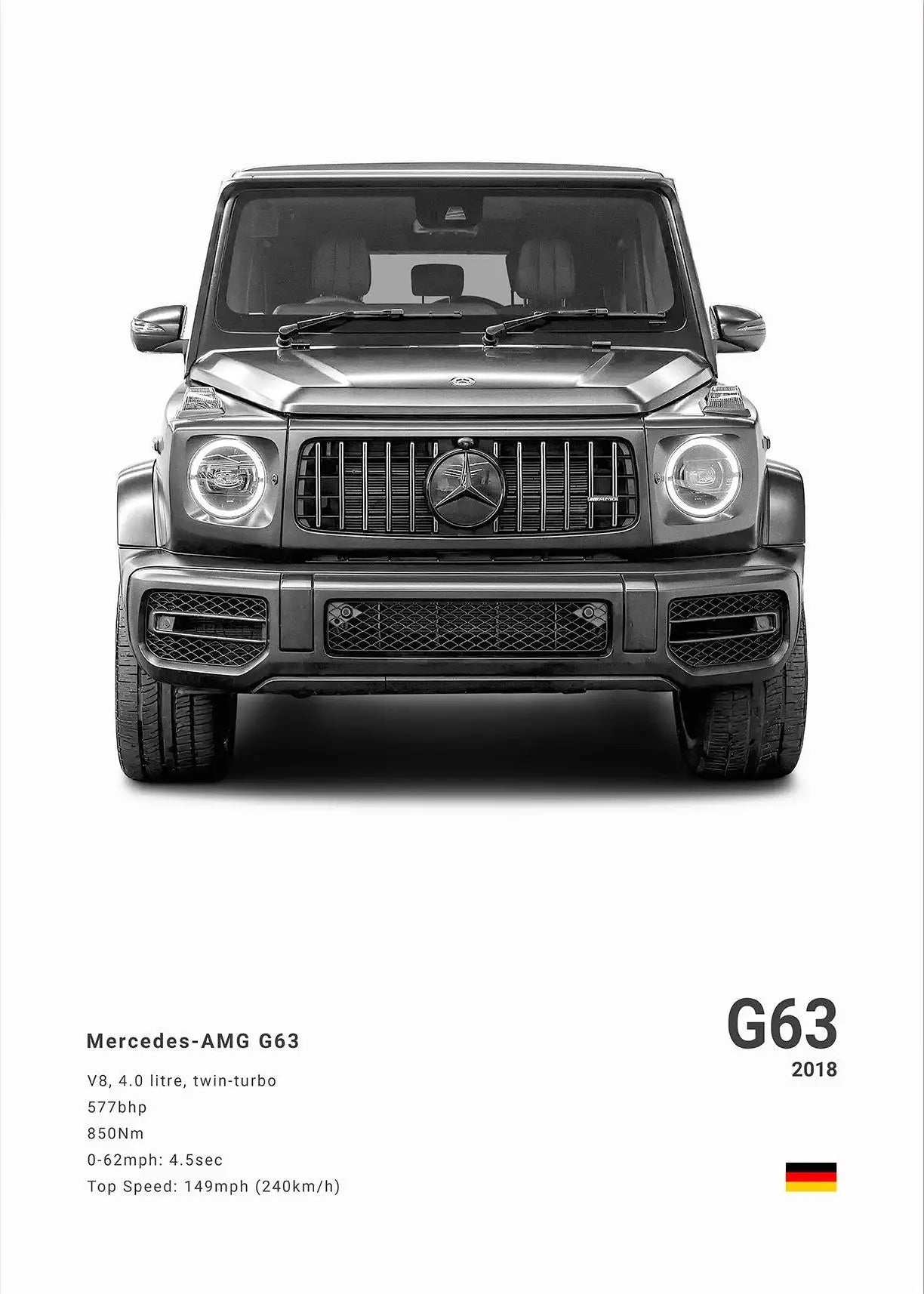 Minimalist Mercedes-Benz Poster