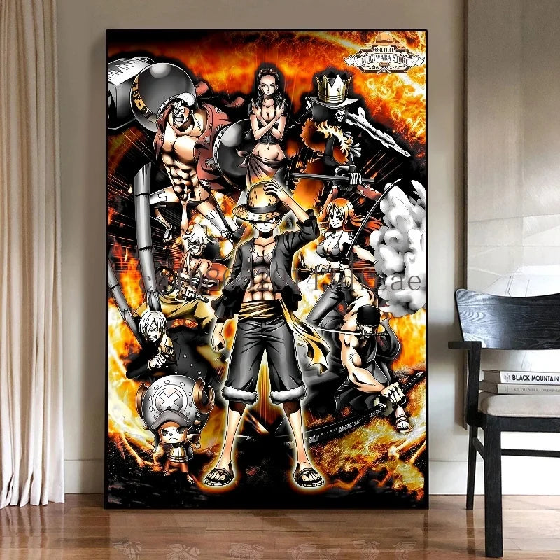 One Piece Luffy Canvas Posters