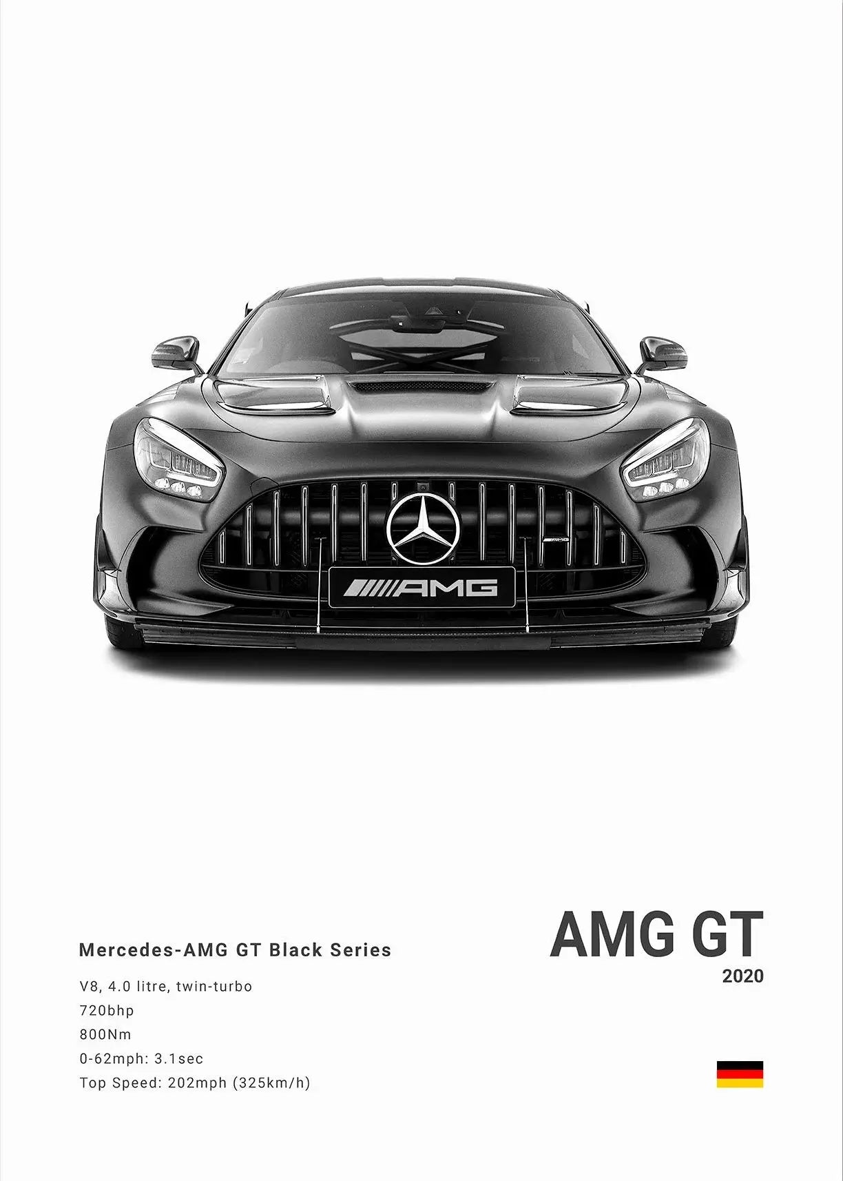 Minimalist Mercedes-Benz Poster