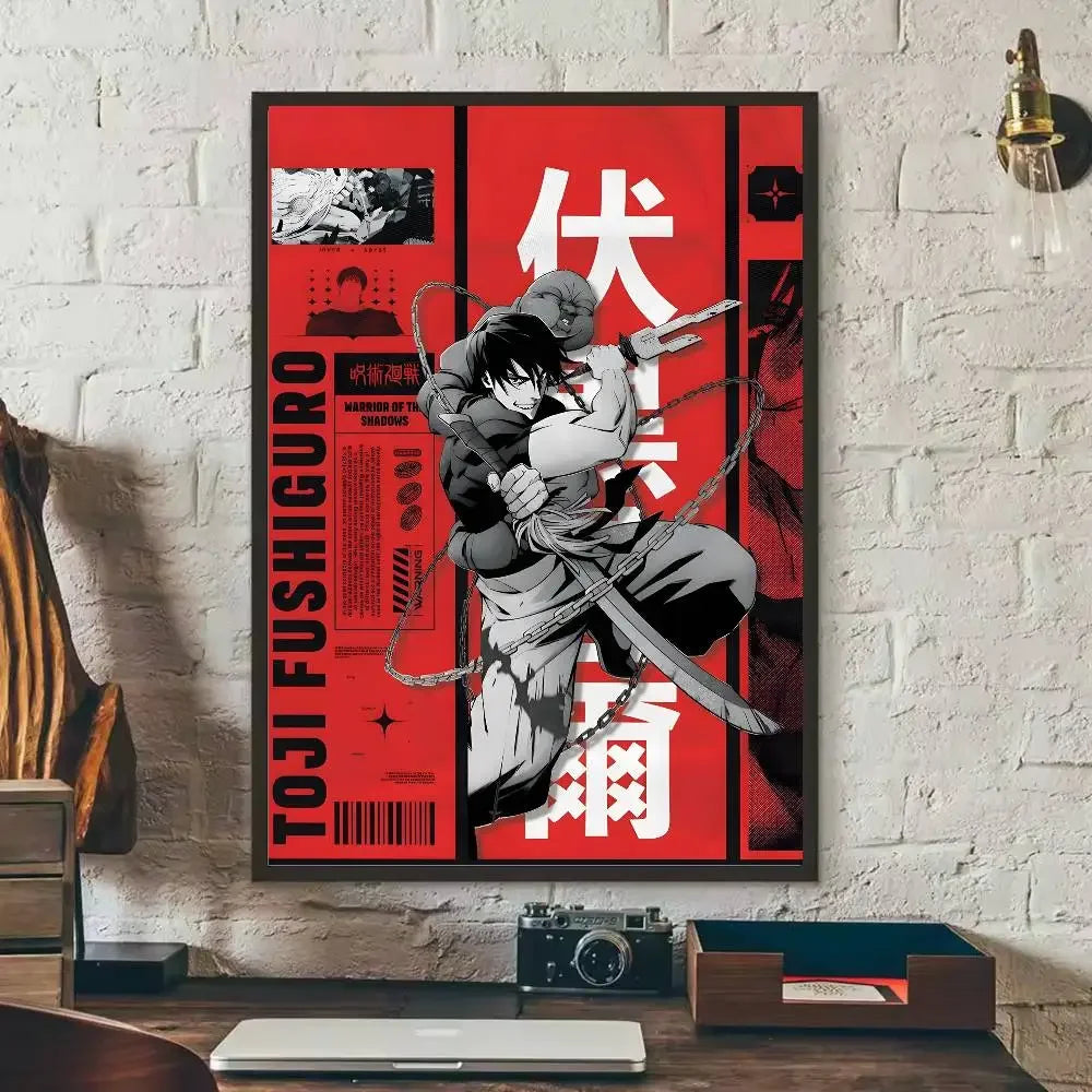 Kaisen Fushiguro Toji Anime Poster – Sticker