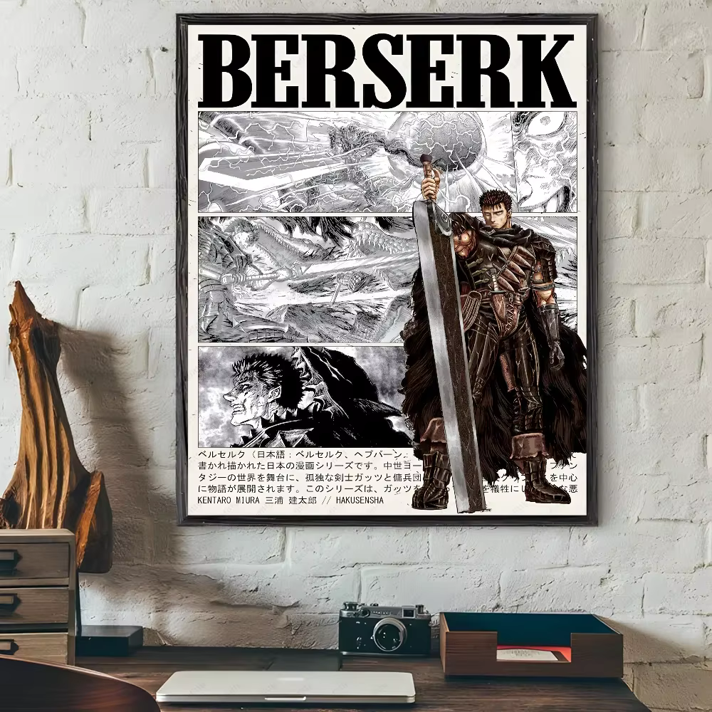 Anime Berserk Poster Japanese Manga Wall Art V2