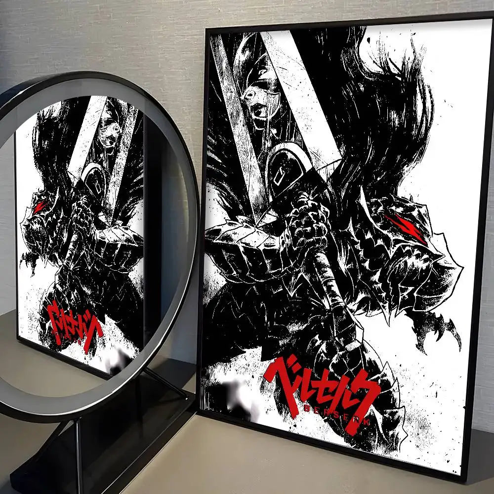 Anime Berserk Poster Japanese Manga Wall Art v3