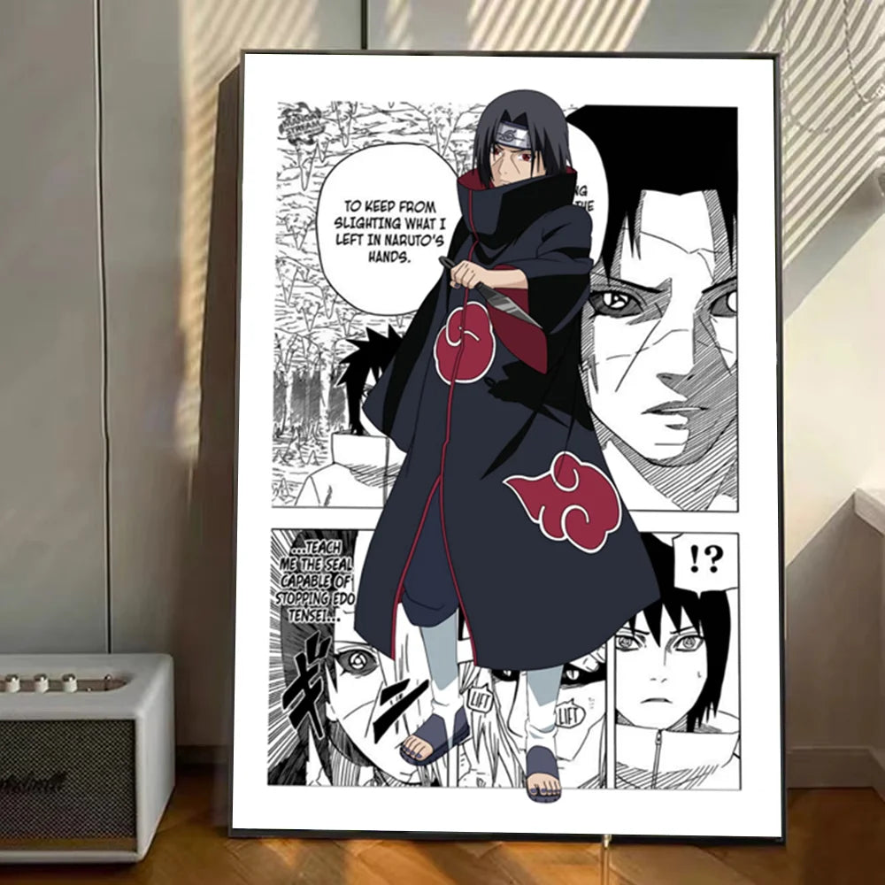 Japanese Naruto Anime Poster Stickers Art Wall