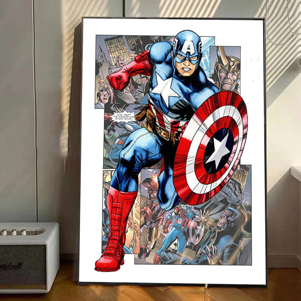 Marvel Avengers Poster Stickers Art Wall