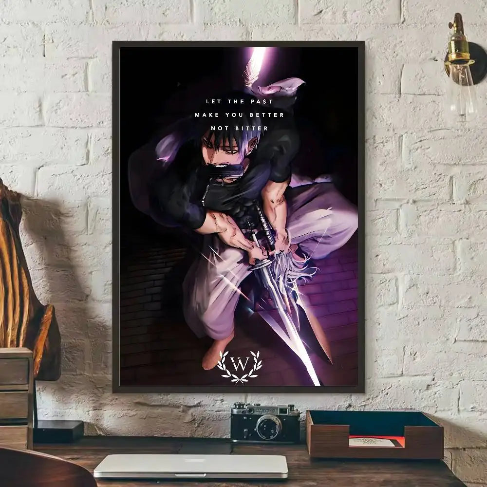 Kaisen Fushiguro Toji Anime Poster – Sticker
