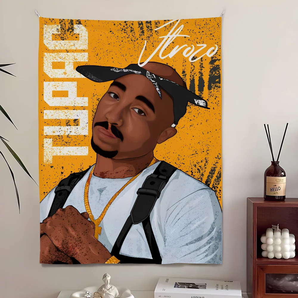 Tupac Wall Tapestry 2Pac Rap Icon