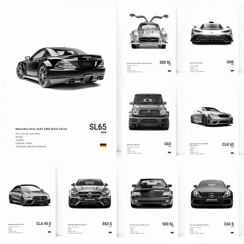 Minimalist Mercedes-Benz Poster