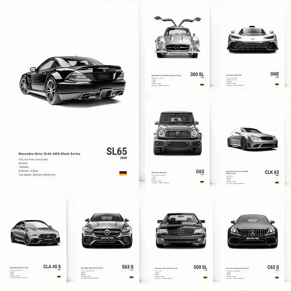 Minimalist Mercedes-Benz Poster