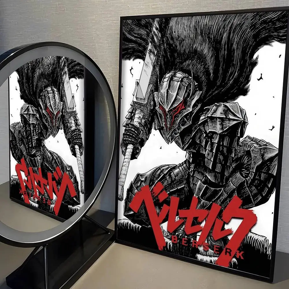 Anime Berserk Poster Japanese Manga Wall Art v3