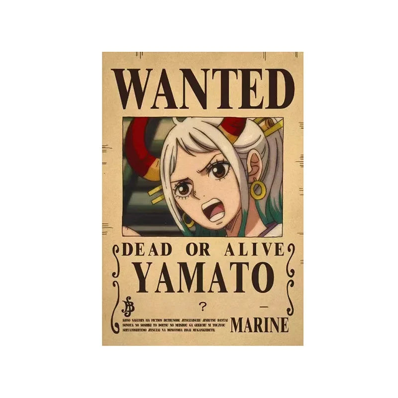 One Piece Anime Bounty Wanted Posters Room Decor