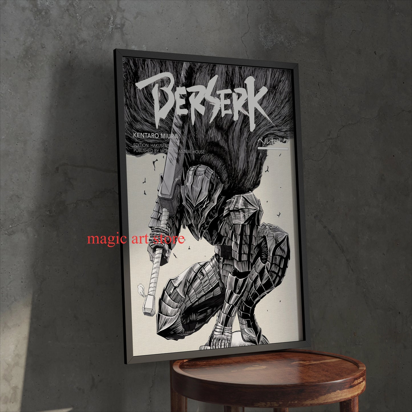 Anime Berserk Poster Japanese Manga Wall Art V2