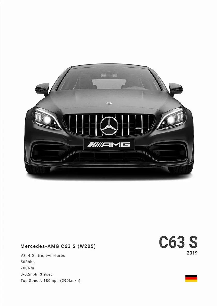 Minimalist Mercedes-Benz Poster