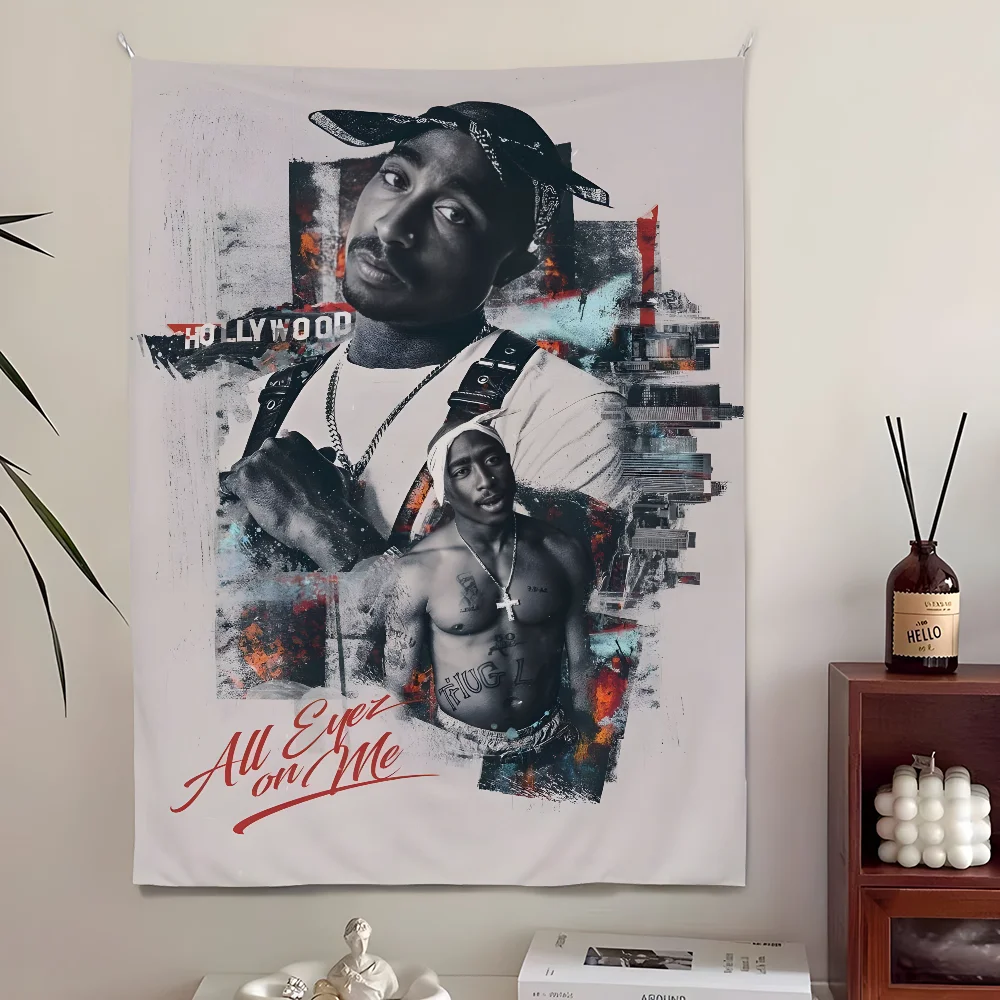 Tupac Wall Tapestry 2Pac Rap Icon