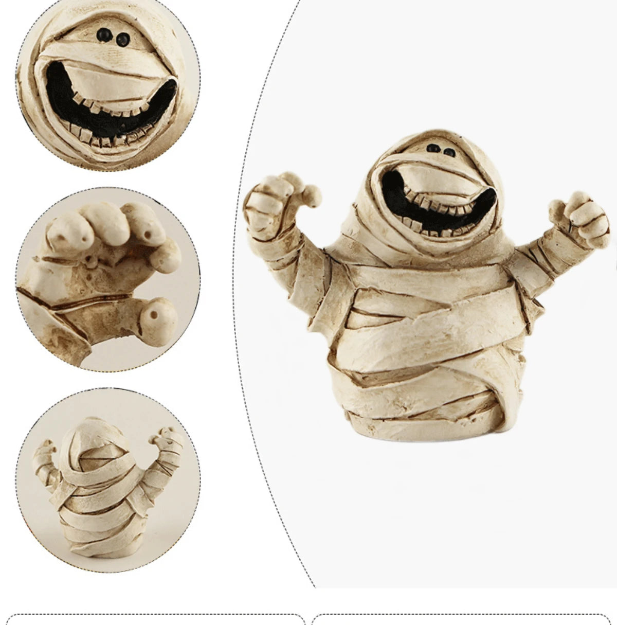 Mini Resin Halloween Figurines Pumpkin, Ghost & Spooky Collectibles