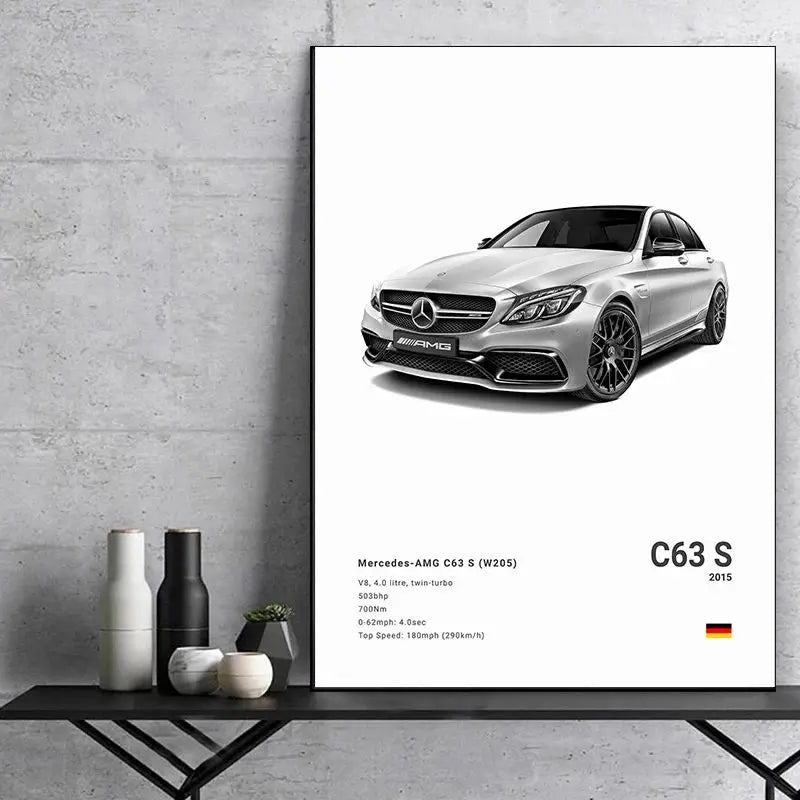 Minimalist Mercedes-Benz Poster