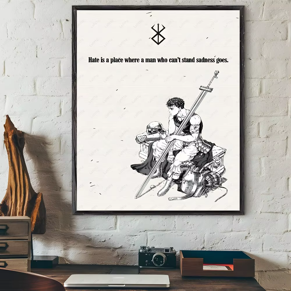 Anime Berserk Poster Japanese Manga Wall Art V2