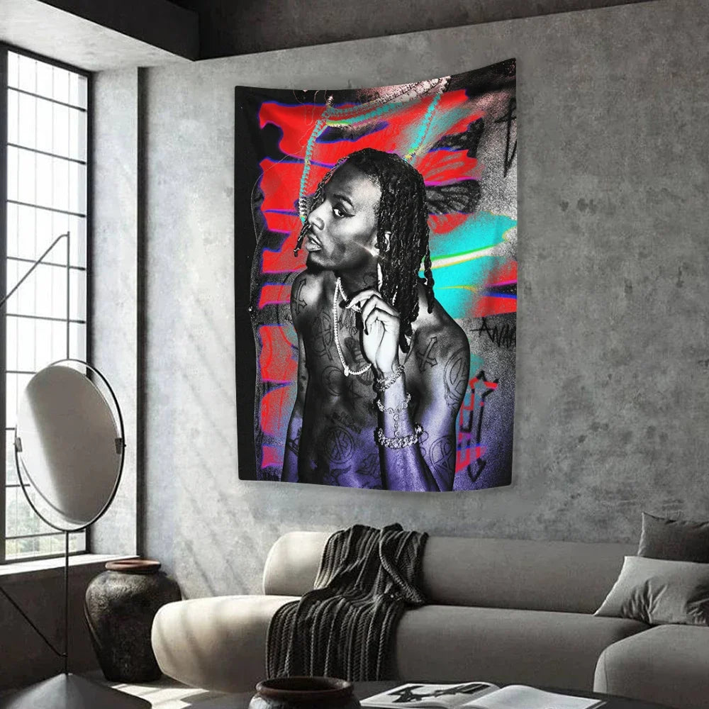 Playboi Carti Rapper Home Decor Tapestry