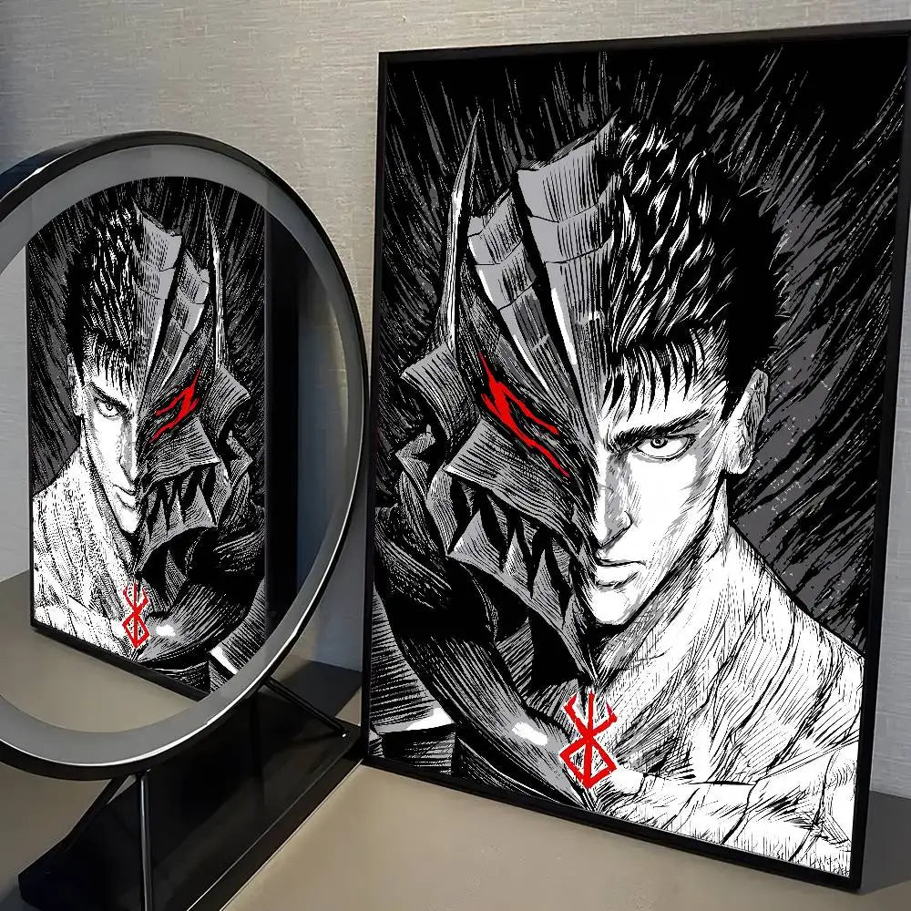 Anime Berserk Poster Japanese Manga Wall Art v3