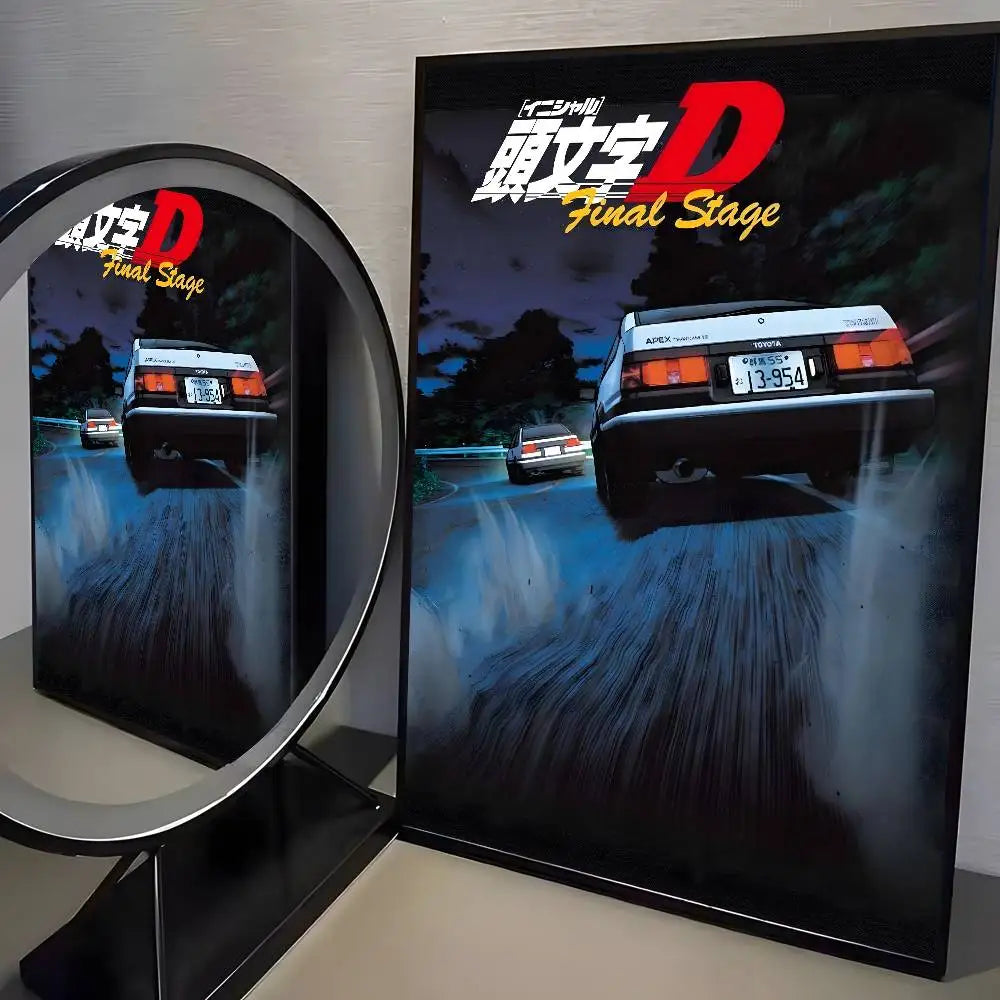 Initial D AE86 Canvas Posters
