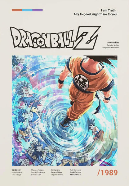 Minimalist Anime Card Poster