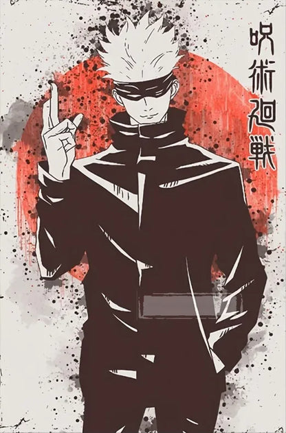Retro Jujutsu Kaisen Posters