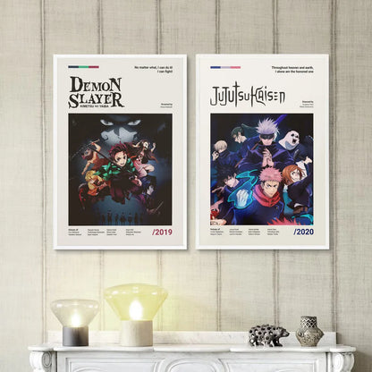 Minimalist Anime Card Poster