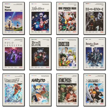 Minimalist Anime Card Poster