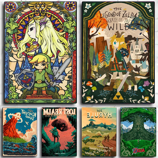 Legend Of Zelda Poster Art Wall Murals Decor