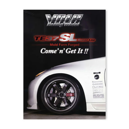 80S Retro Japanese Cars GTR JDM Racing Magazine Cover Posters